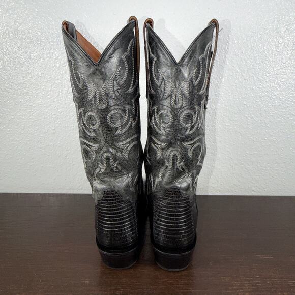 Tony Lama Men\'s Nacogdoches Black Lizard 13\